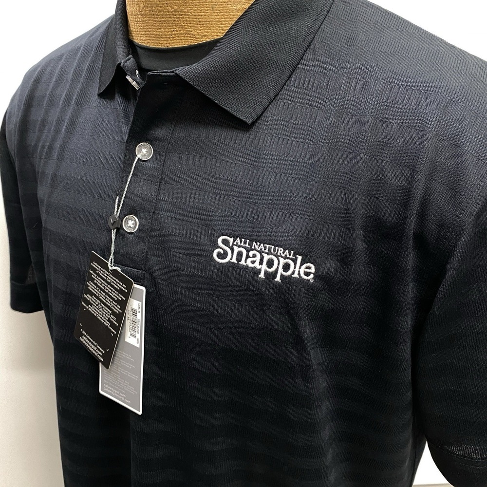 NEW Callaway Snapple Logo Golf Polo Shirt Men's XL Opti-Dri Cooling Fabric NWT